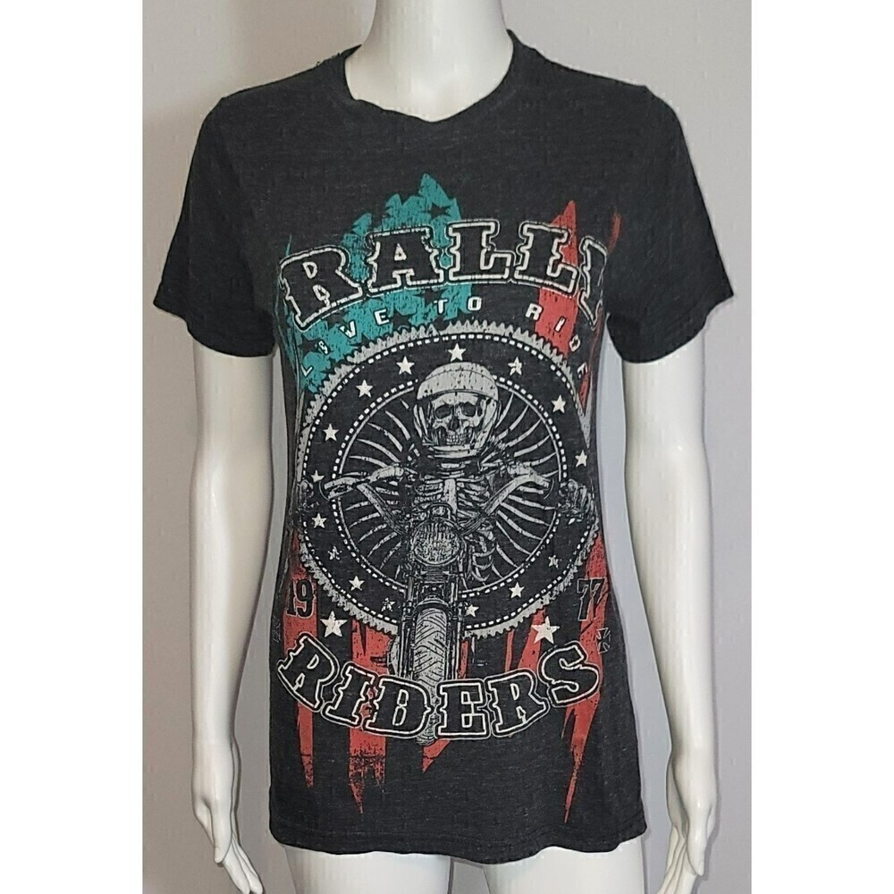 Helix Rally Riders Live To Ride Tee - Size Small